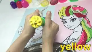 DIY How To Make 'Colors hair  Play Doh Clay' Learn Colors Learn Colors