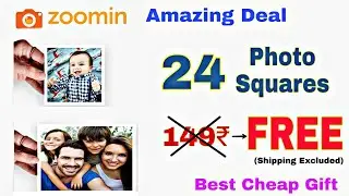 24 Photo Squares From Zoomin FREE. Pay for shipping only.