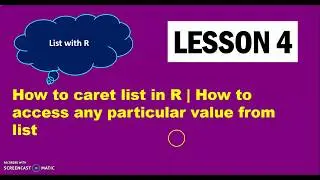 How to create list in R | how to access list in R