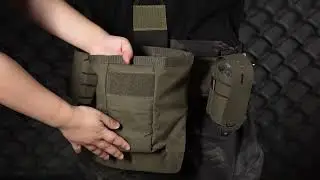 DMGear Tactical Mag Drop Pouch Recycling Bag MOLLE Magazine Dump Storage Foldable Outdoor Rubbish