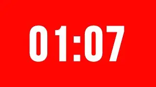 1 Minute 7 Second Timer With Alarm Without Music