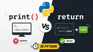 Python print() vs return — The Difference Every Beginner Must Know