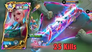 25 KILLS!! Metro Zero Ixia Invoker&rsquo;s Command Mid Lane DOMINATION | Mobile Legends
