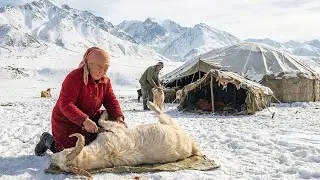 Surviving at &ndash;71&deg;C in Afghanistan | Shepherd&rsquo;s Extreme Life & Cooking Meat in Frozen Hell