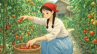 Red Sapphire Tomato Sauce |  Ghibli-Style Video #asmr #ghiblivibes