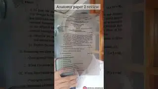 Anatomy paper 2 review | MBBS 2024 BATCH #ANATOMY #PHYSIOLOGY #biochemistry #neetmotivation