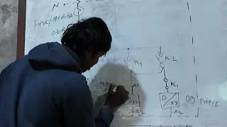Control Circuit Digram Of semi star Delta Starter || Three Phase Motor In Delta Connection 