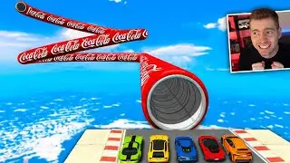 GTA V Online: CORRIDA dentro da latinha de COCA-COLA! (espiral TÚNEL)