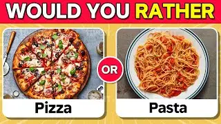 Would You Rather Challenge - Food edition! Quiz Game 🤯 Hard Decisions