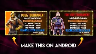 Make Pubg and Free fire tournament poster🔥 | Pubg and Free fire tournament poster On Android