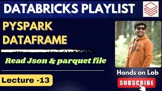 13. Create DataFrame from JSON & Parquet in Databricks | PySpark