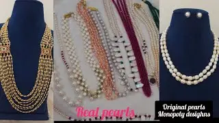 Real (original pearls mala desighner pearls sets  9701299266 2give away winners @amarusaree 