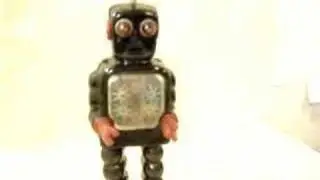 Vintage KO Yoshiya Gear Robot Tin Wind-up Toy Japan