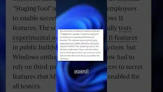 Windows Staging Tool