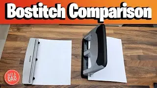 Bostitch 40-sheet vs 12-sheet 3 Hole Punch COMPARISON