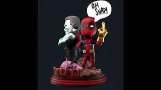Chibi Deadpool Turntable