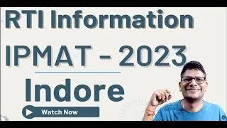 IPMAT Indore 2023 Cut off | RTI Information by IIM Indore