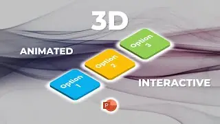3D ANIMATED interactive Menu in PowerPoint using Morph. A Quick and simple 7 minute guide.