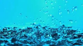 Water drop, down, water effect, light blue photography&video background