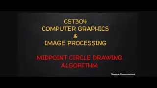 Midpoint Circle drawing algorithm  updated