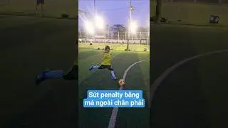 S&uacute;t penalty bằng m&aacute; ngo&agrave;i #tieuhoc #soccer #soccerkid #football #bongda #dabanh #shorts