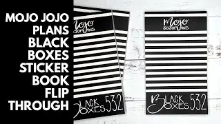 Mojo Jojo Plans Black Boxes Sticker Book Flip Through!