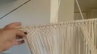 Como hacer un tapiz tejido en macrame