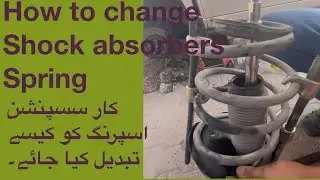 How to change replace shock absorbers spring kia cerato /kia fort 2011