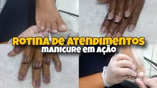 TRABALHANDO EM CASA / ROTINA DE ATENDIMENTOS DO FDS / MANICURE EM AÇÃO 