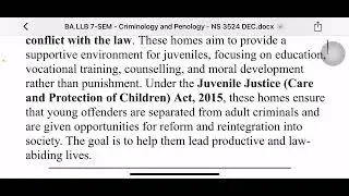Special Homes | Criminology and Penology | Justice Insight 360