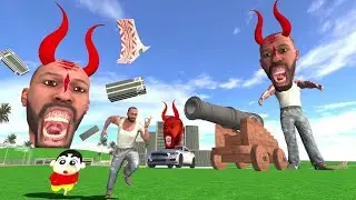 Big Head Devil Franklin Eat Franklin City in Indian Bike Driving 3D: