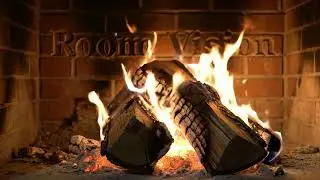 Cozy Fireplace Ambience - Hyper-Realistic Crackling Fire for Sleep & Study | Room Vision