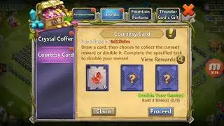 Castle Clash Courtesy Card