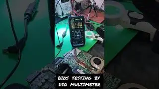 Laptop Motherboard BIOS Signal Testing using DSO Multimeter FNIRSI 2C53T.