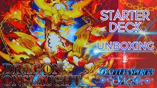 Opening The NEW TCG Battle Spirits Saga Starter Deck ST01 Red Dragon Onslaught! - BSS TCG