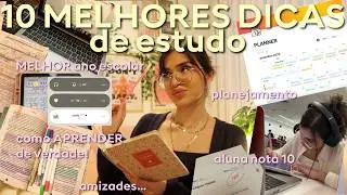10 DICAS DE ESTUDO para vc ter o seu MELHOR ANO ESCOLAR! 📚👩‍🎓📖