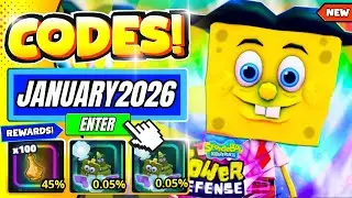 *NEW CODES!!* ALL WORKING CODES IN SPONGEBOB TOWER DEFENSE CODES 🍍 *JANUARY 2026* | ROBLOX