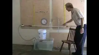 Friction loss experiment in a horizontal pipe