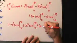 Calculus II - Tabular Integration - Example 3 (Definite)