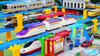 Plarail Shinkansen ☆ Multi-purpose Railway through Big Thunder Mountain's Tunnel Quarry & Station
