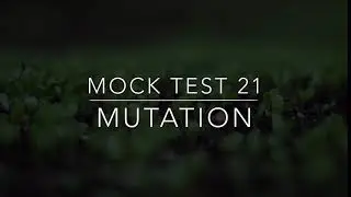 Mock test 21 Mutation /plant breeding/ plant science/ Icar Jrf