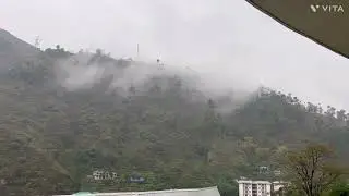 Rain and Clouds in Mountains at Himachal Pradesh