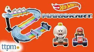 NEW Hot Wheels Mario Kart Rainbow Road Track Set from Mattel