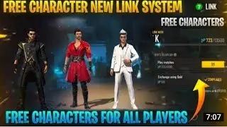 Free Fire New Character Link System | How To Get Free Character By Link System | Free Character.