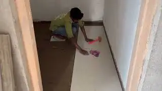 Puja Room 2x4 Tiles Fitting #floor fitting#construction #tranding #youtubeshorts 