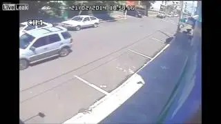 Driver sees assault and run over bandits