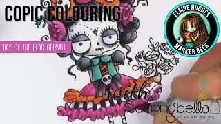Copic Colouring Stamping Bella 2018: Day of the Dead Oddball rubber stamp set