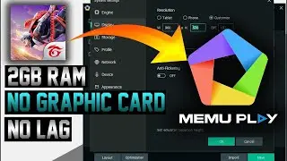 How to Download And Install Memuplay Emulator for Free Fire 1GB 2GB 4GB 8GB 12GB RAM ||