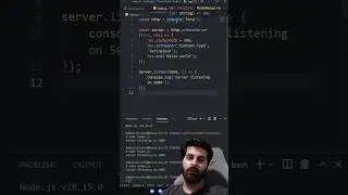 Create server in nodejs using express.