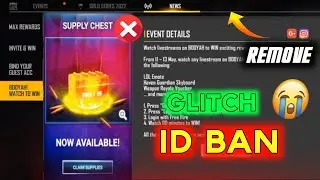 Hideout Event Remove In Free Fire Max | Hideout Event Remove Today | Free Fire Max Glitch